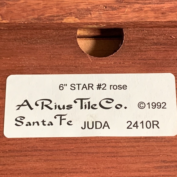 Framed Star of David Tile - Picture 4 of 9